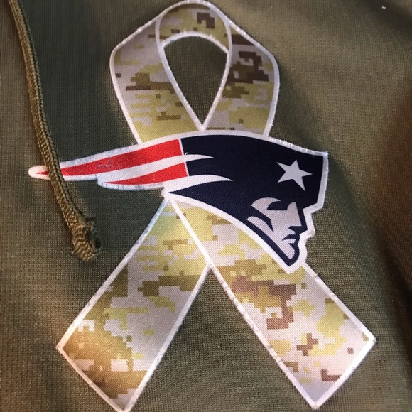 2014 Nike Men’s New England Patriots Salute Service Onfield Hoodie | Size - S - Picture 8 of 12